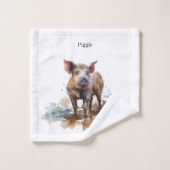 Lebhaftes Schwein, Brauch Waschlappen (Waschlappen)