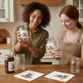 Lebhaftes Schwein, Brauch Weinetikett