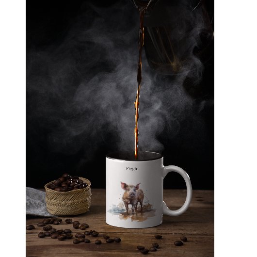 Lebhaftes Schwein, Brauch Zweifarbige Tasse