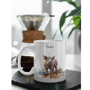 Lebhaftes Schwein, Brauch Zweifarbige Tasse