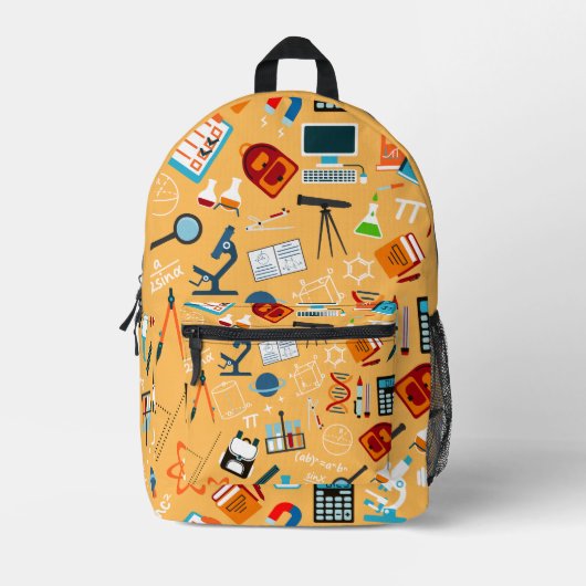 Lebhaftes Science Design perfekt für Klasse und St Bedruckter Rucksack (Vorderseite)