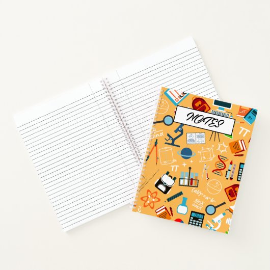 Lebhaftes Science Design perfekt für Klasse und St Notizblock (Innenseite)