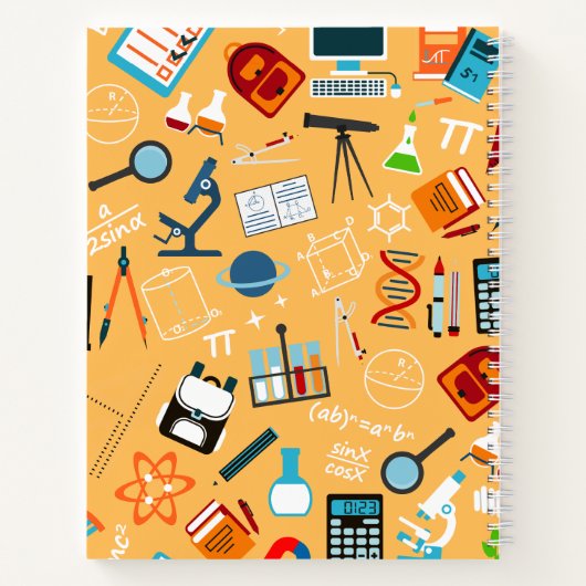 Lebhaftes Science Design perfekt für Klasse und St Notizblock (Rückseite)