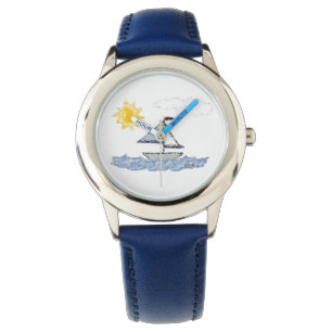Lebhaftes Segelboot Armbanduhr