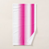 Lebhaftes Set aus Himbeere und weißem Badehandtuch (Handtuch)