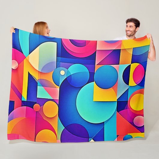 Lebhaftes Shape Play Fleecedecke (Beispiel)