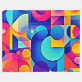 Lebhaftes Shape Play Fleecedecke (Vorderseite (Horizontal))