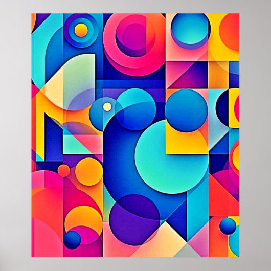 Lebhaftes Shape Play Poster (Vorne)