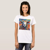 Lebhaftes Sheep-T-Shirt T-Shirt (Vorne ganz)