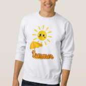 Lebhaftes Sommersonnendesign Sweatshirt (Vorderseite)