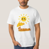 Lebhaftes Sommersonnendesign T-Shirt (Vorderseite)