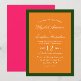 Lebhaftes Sonnenaufgang Minimalistisch Mix & Match Einladung