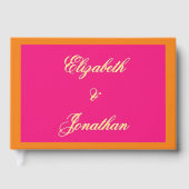 Lebhaftes Sonnenaufgang Minimalistisch Mix & Match Gästebuch (Vorderseite)