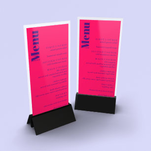 Lebhaftes Sonnenaufgang Minimalistisch Mix & Match Menükarte