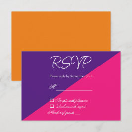 Lebhaftes Sonnenaufgang Minimalistisch Mix & Match RSVP Karte