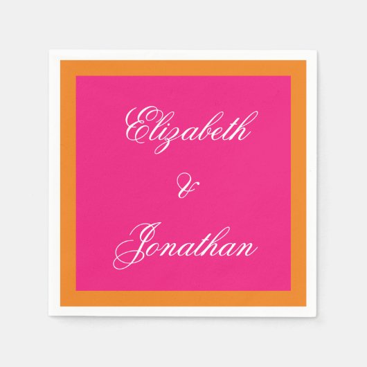 Lebhaftes Sonnenaufgang Minimalistisch Mix & Match Serviette (Vorderseite)