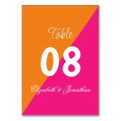 Lebhaftes Sonnenaufgang Minimalistisch Mix & Match Tischnummer (Vorderseite)