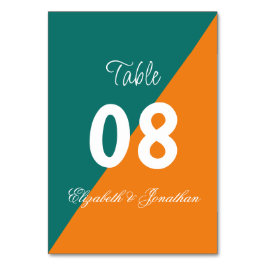 Lebhaftes Sonnenaufgang Minimalistisch Mix & Match Tischnummer