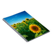 Lebhaftes Sonnenblumen-Foto Notizblock (Rechte Seite)