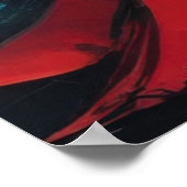 Lebhaftes Sonnenuntergang Landschaftsbild Poster (Ecke)