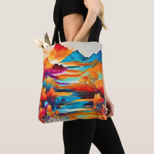 Lebhaftes Sonnenuntergangsbild Tasche