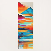 Lebhaftes Sonnenuntergangsbild Yogamatte (Rückseite)