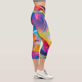 Lebhaftes Spektrum Capri Leggings