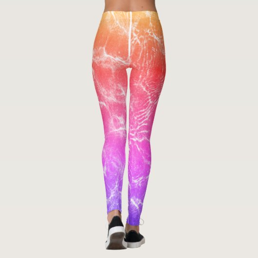 Lebhaftes Spektrum: neuer mehrfarbiger Mode-Stil Leggings (Rückseite)