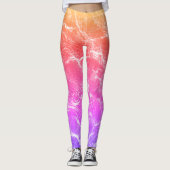 Lebhaftes Spektrum: neuer mehrfarbiger Mode-Stil Leggings (Vorderseite)