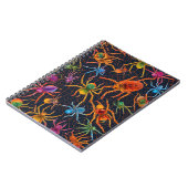 Lebhaftes Spider Web-Notebook - Farbiges Design Notizblock (Linke Seite)