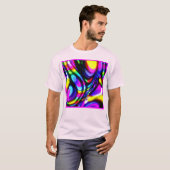 Lebhaftes Spiral Fantasy Pattern T-Shirt (Vorne ganz)