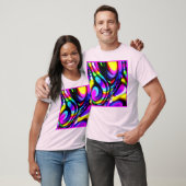 Lebhaftes Spiral Fantasy Pattern T-Shirt (Unisex)