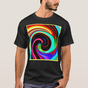 Lebhaftes Spiral Fantasy Pattern T-Shirt