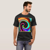 Lebhaftes Spiral Fantasy Pattern T-Shirt (Vorne ganz)