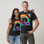 Lebhaftes Spiral Fantasy Pattern T-Shirt (Unisex)