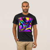 Lebhaftes Spiral Fantasy Pattern T-Shirt (Vorne ganz)