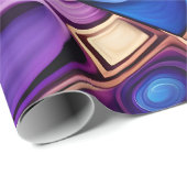 lebhaftes Spiralpapier Geschenkpapier (Rolleneckpunkt)