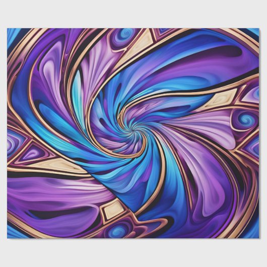 lebhaftes Spiralpapier Geschenkpapier (Flach)