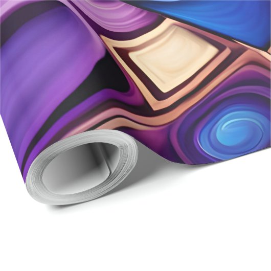 lebhaftes Spiralpapier Geschenkpapier (Rolleneckpunkt)