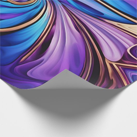 lebhaftes Spiralpapier Geschenkpapier (Ecke)