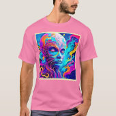Lebhaftes Spirit Face Design T-Shirt (Vorderseite)