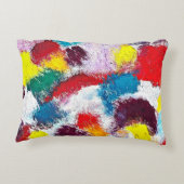 Lebhaftes Splash Throw Kissen (Rückseite)