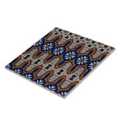 Lebhaftes Stammesmuster Fliese (Seite)