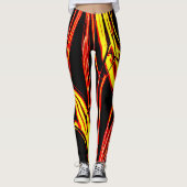 Lebhaftes strahlendes Neon Hues-Muster Leggings (Vorderseite)