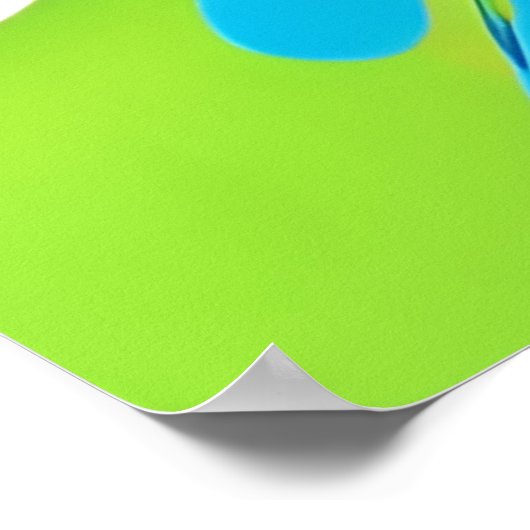 Lebhaftes Strawberry Artwork Poster (Ecke)