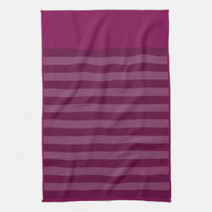 Lebhaftes Striped Maroon Matching Geschirrtuch