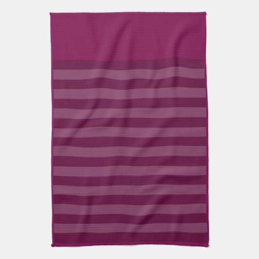 Lebhaftes Striped Maroon Matching Geschirrtuch (Vertikal)
