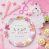 Lebhaftes Summer Baby in blühender Wildblume Pappteller (Party)