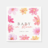 Lebhaftes Summer Baby in blühender Wildblume Serviette (Vorderseite)