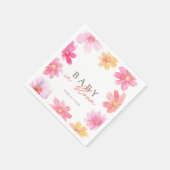 Lebhaftes Summer Baby in blühender Wildblume Serviette (Ecke)